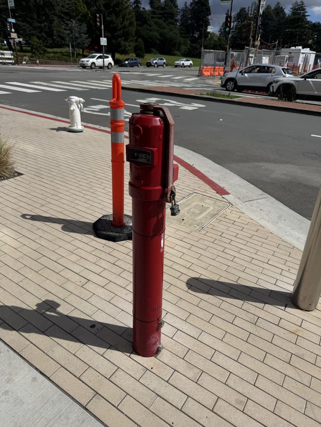 a street item that is not a fire hydrant