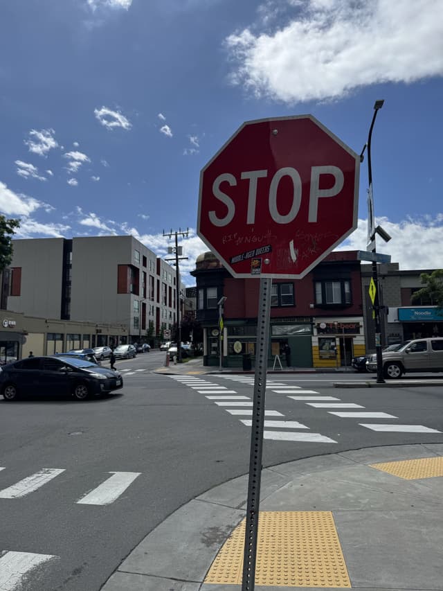 a Berkeley stop sign
