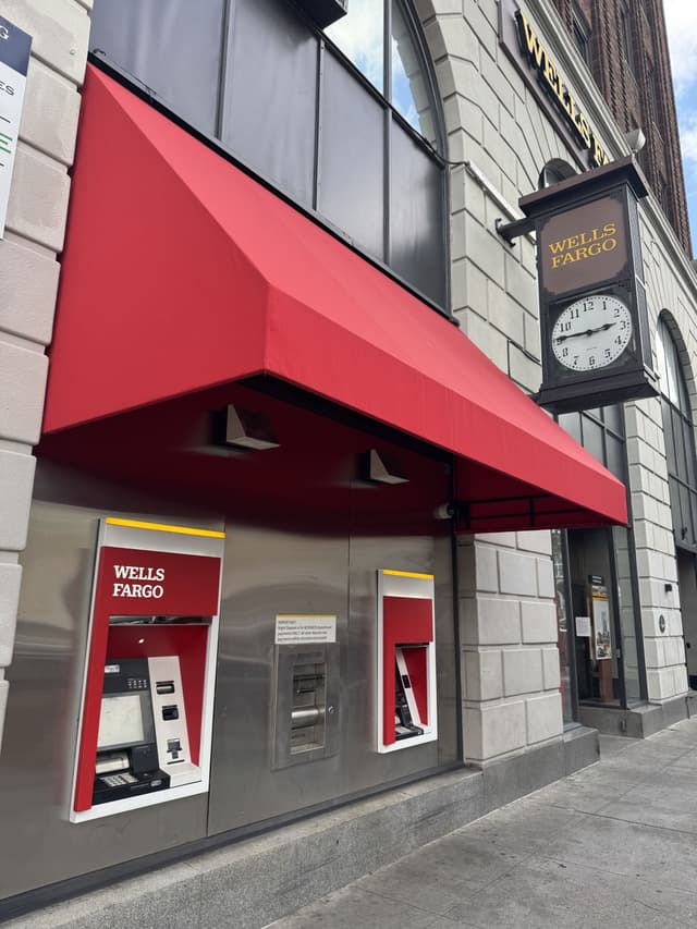 Wells Fargo ATM awning