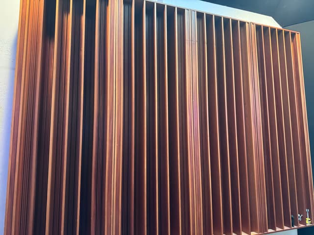 Wooden sound diffuser